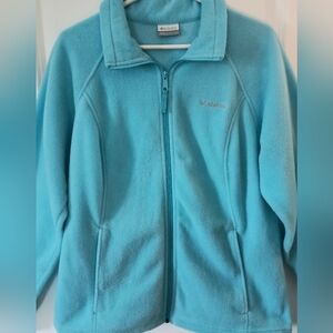 Columbia Ladies L Sky Blue Fleece Jacket